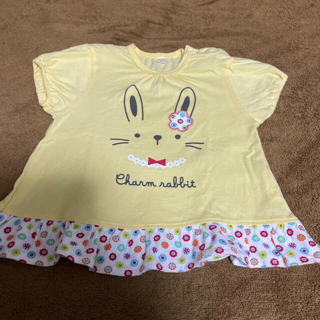 キッズ　トップス　Tシャツ　90cm キッズ/ベビー/マタニティのキッズ服女の子用(90cm~)(Tシャツ/カットソー)の商品写真