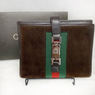 グッチ(Gucci)のGUCCI　グッチ　シェリーライン　スエード　手帳カバー　ジャッキー(手帳)