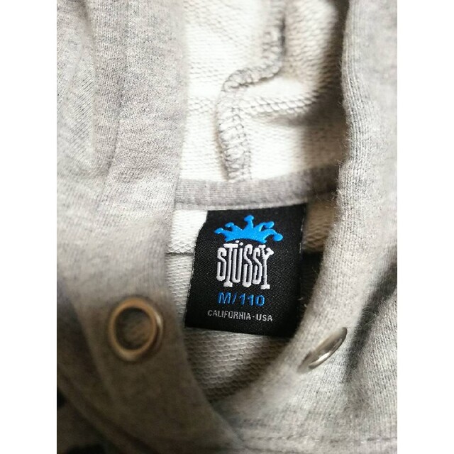 人気絶頂 STUSSY - STUSSY キッズフォト パーカー ダークグレー L