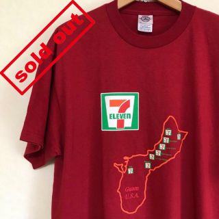 稀　USA古着　Guam　7 ELEVEN　マップTシャツ　丸胴(Tシャツ/カットソー(半袖/袖なし))