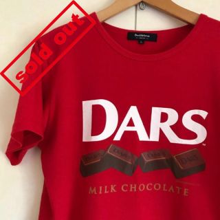 コラボTシャツ　Doublefocus‪‪✕‬森永製菓　DARS　チョコT　半袖(Tシャツ/カットソー(半袖/袖なし))