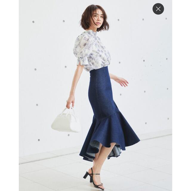 新品タグ付き♡ハイウエストヘムボリュームスカート 日本限定 www