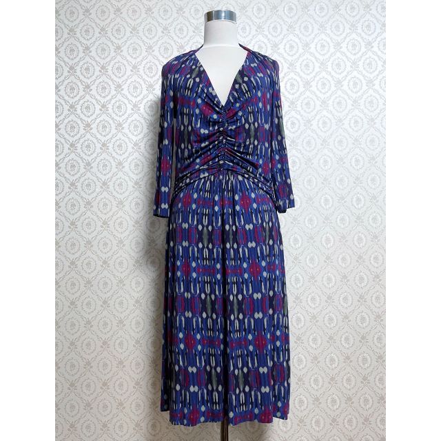 ETRO エトロ ブルー柄物ワンピース レディース ワンピース gscap.com.br