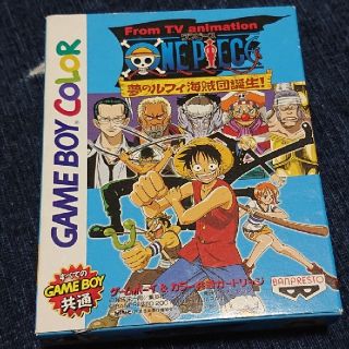 ゲームボーイ(ゲームボーイ)のゲームボーイソフト　ワンピース　夢のルフィ海賊団誕生！　ONEPIECE(携帯用ゲームソフト)