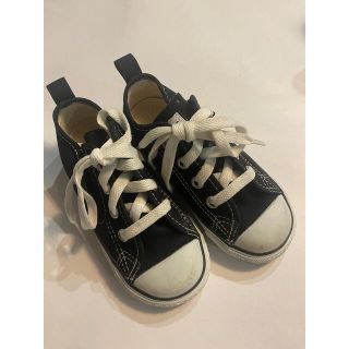 コンバース(CONVERSE)のCONVERSE スニーカー　ブラック　16.0㎝(スニーカー)