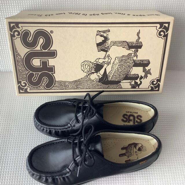 (SAS)レディースローファー・オックスフォードシューズ・靴Black