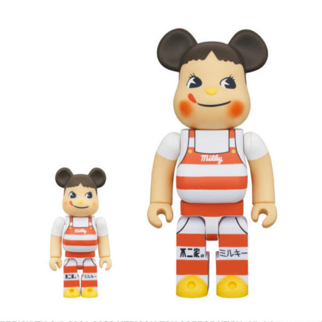 BE@RBRICK ペコちゃん ミルキー三角帽子デザイン 100％ ＆ 400％エンタメ/ホビー