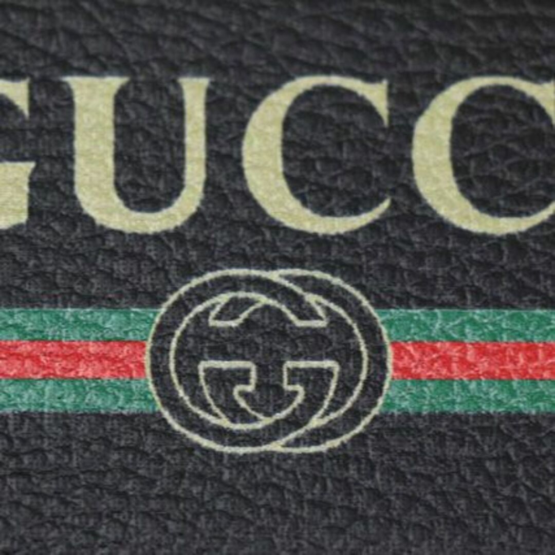 Gucci(グッチ)の【GUCCI】グッチ レザー ロゴプリント iPhone7/8/SEケース BK スマホ/家電/カメラのスマホアクセサリー(iPhoneケース)の商品写真