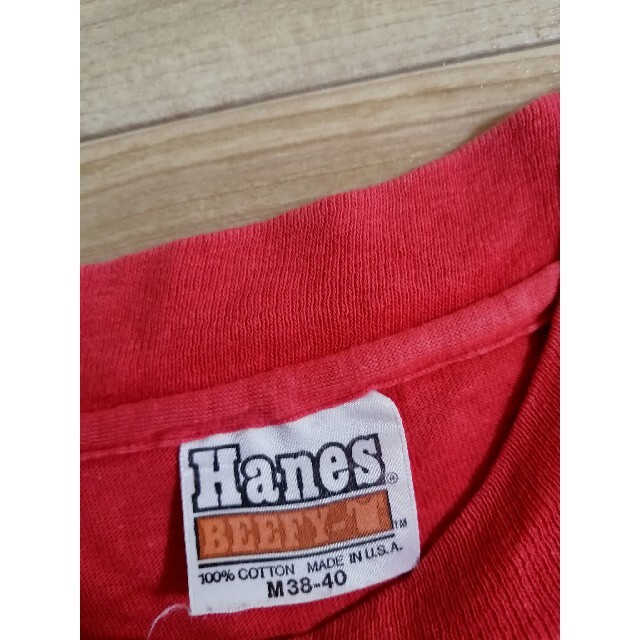 70s 80s USA Hanes ヘインズ ビンテージTシャツ 音符 音楽 M