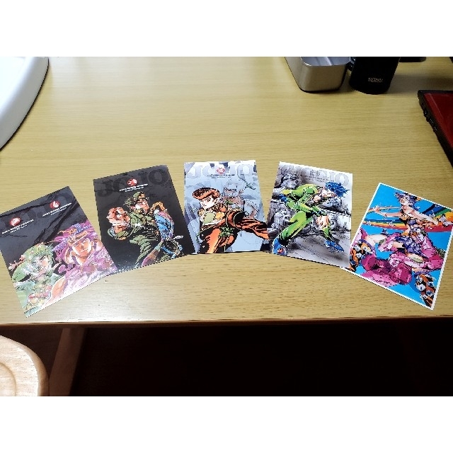 ジョジョの奇妙な冒険 文庫版 全巻セット　第1〜6部 ポストカード 専用ケース付
