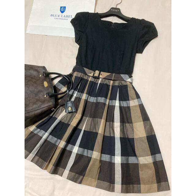 美品 クレストブリッジ ブルーレーベル ドッキング ワンピース ...