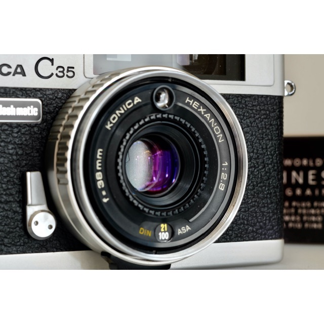 KONICA MINOLTA(コニカミノルタ)のKonica C35 Flash matic 銀　完動美品・試写済 スマホ/家電/カメラのカメラ(フィルムカメラ)の商品写真