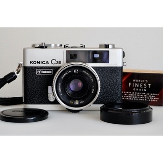 コニカミノルタ(KONICA MINOLTA)のKonica C35 Flash matic 銀　完動美品・試写済(フィルムカメラ)