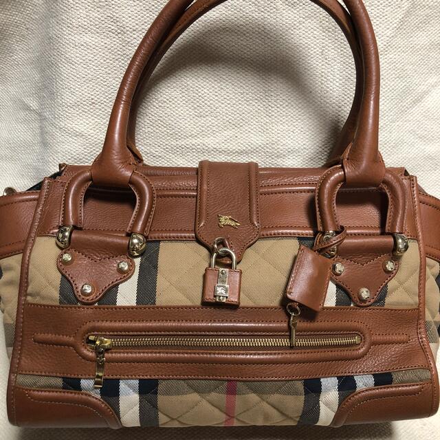 BURBERRY - 正規品 希少 バーバリー ノバチェック 南京錠 バッグの通販
