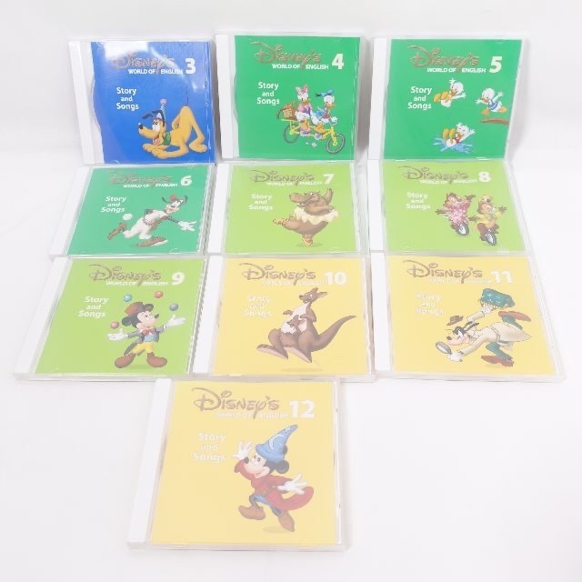 Disney(ディズニー)のDisney　英語システム STORY AND SONGS3～12　10点 エンタメ/ホビーのCD(その他)の商品写真