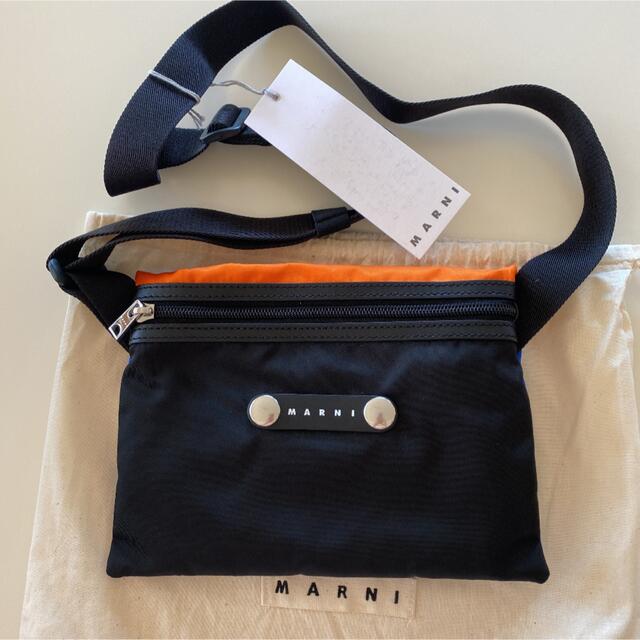 Marni バイカラー　ショルダーバッグ　ナイロン　ベルトバッグ