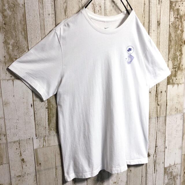 NIKE(ナイキ)のナイキ 表記XL ビッグロゴ スニーカー箱 両面プリント ホワイト Tシャツ メンズのトップス(Tシャツ/カットソー(半袖/袖なし))の商品写真