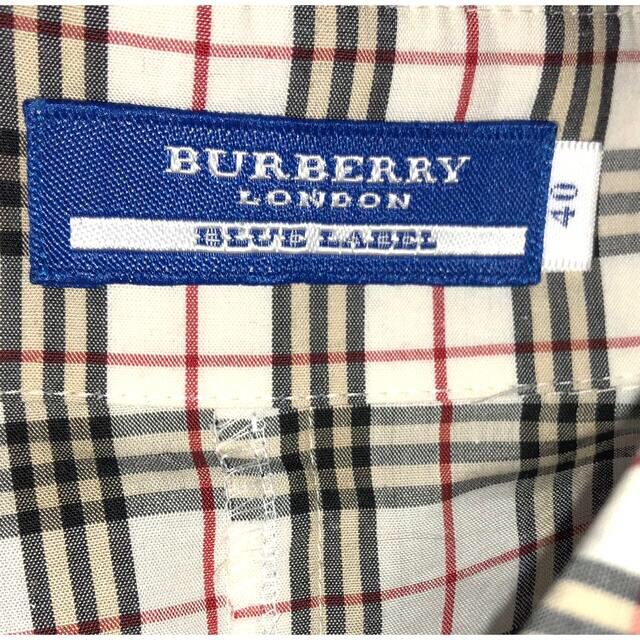 BURBERRY BLUE LABEL(バーバリーブルーレーベル)のバーバリー☆七分丈シャツ レディースのトップス(シャツ/ブラウス(長袖/七分))の商品写真