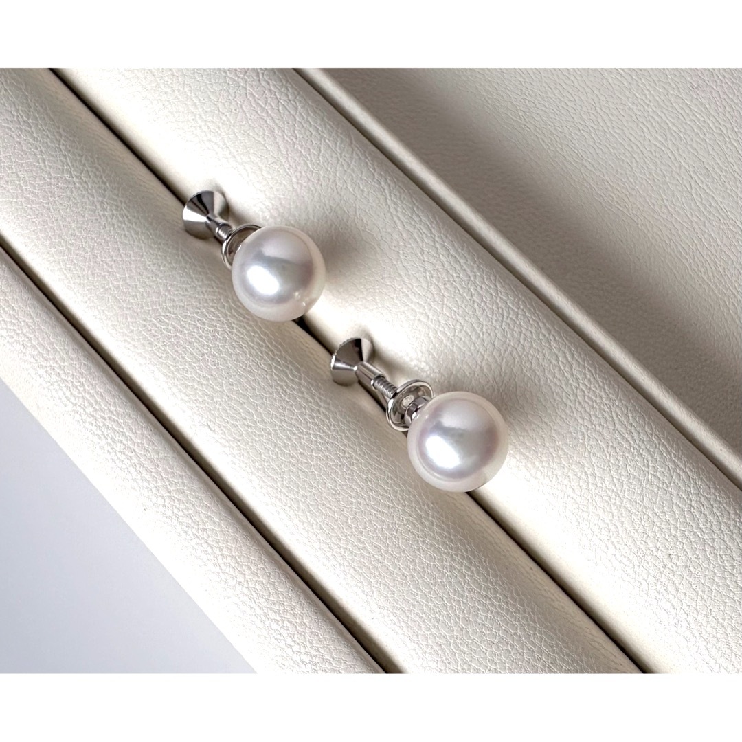 MIKIMOTO(ミキモト)のMIKIMOTO  アコヤ真珠イヤリング　K18WG レディースのアクセサリー(イヤリング)の商品写真