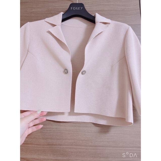 ????????FOXEY/Jacket"Little Jewel" ピンク 38????????