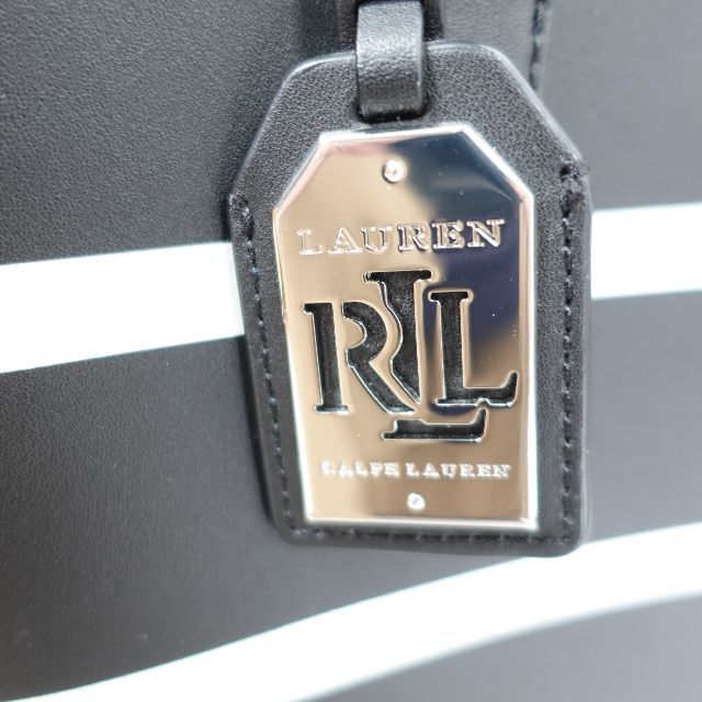 Ralph Lauren(ラルフローレン)のRalph Lauren ラルフローレン　トートバッグ　ブラック/ボーダー レディースのバッグ(トートバッグ)の商品写真