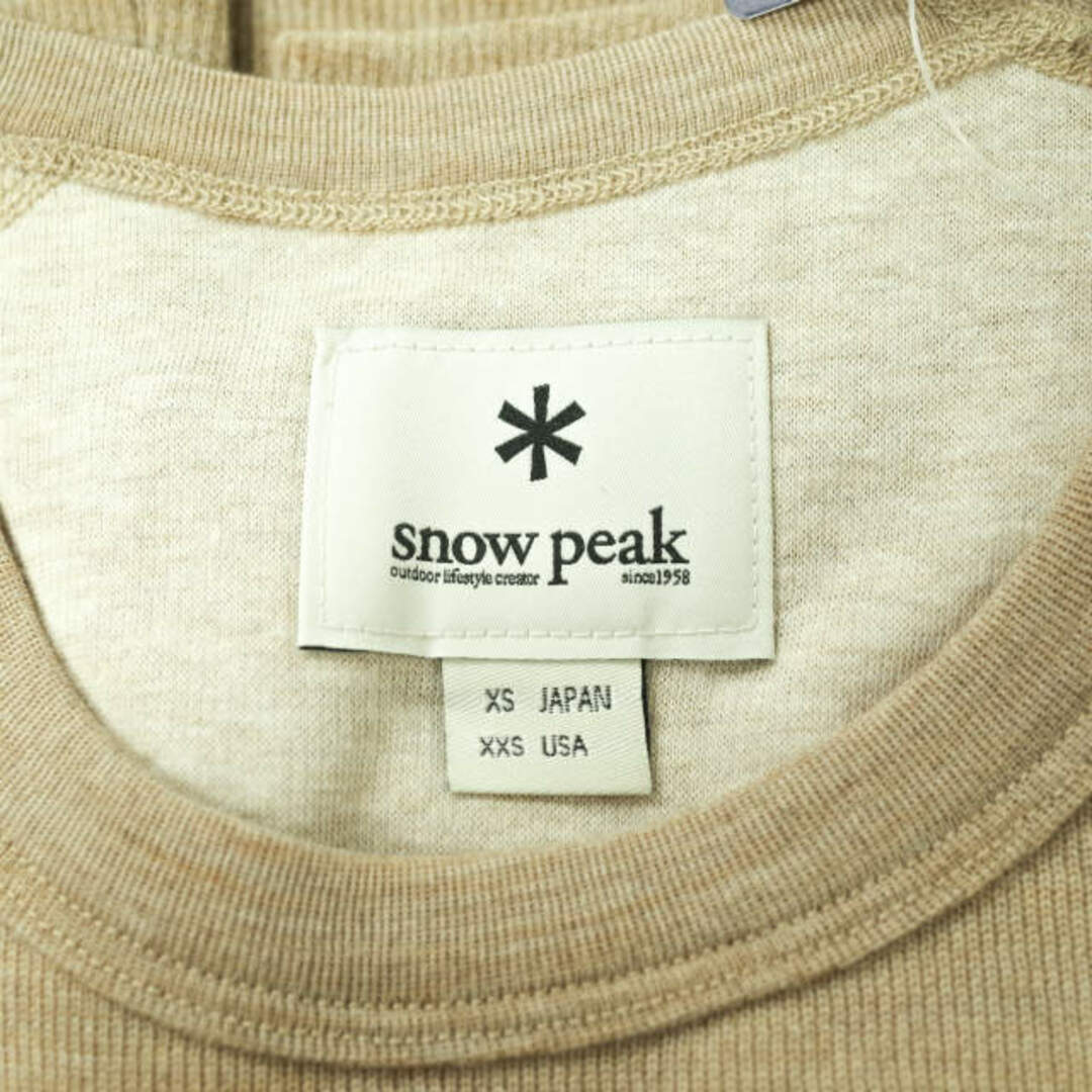 snow peak スノーピーク 日本製 D/F Wool Knit Pullover ウールニットプルオーバー SW-15AU301 XS(JPN) Beige セーター クルーネック ダブルフェイス トップス【新古品】【snow peak】 2