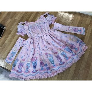 アンジェリックプリティー(Angelic Pretty)のCreamSodaMarmaidワンピースオフショル(ひざ丈ワンピース)