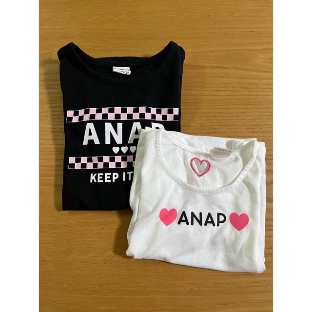 ANAP(アナップ)のANAP  Tシャツ100（2枚） キッズ/ベビー/マタニティのキッズ服女の子用(90cm~)(Tシャツ/カットソー)の商品写真