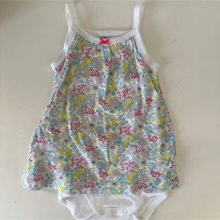 プチバトー(PETIT BATEAU)の【frilt様専用】プチバトー　キャミソールロンパース　12m(ロンパース)