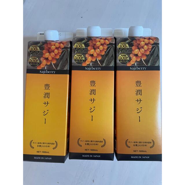 食品/飲料/酒【未開封】豊潤サジー1リットル 3本セット