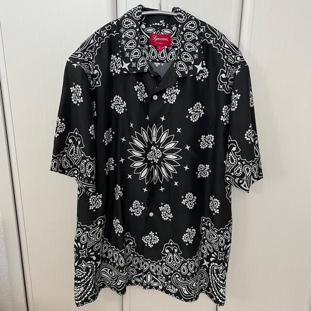 Supreme Bandana Silk S/S Shirt  L