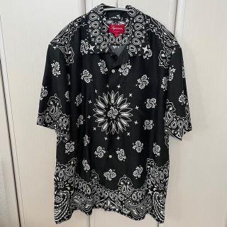 シュプリーム(Supreme)のSupreme Bandana Silk S/S Shirt  L(Tシャツ/カットソー(半袖/袖なし))