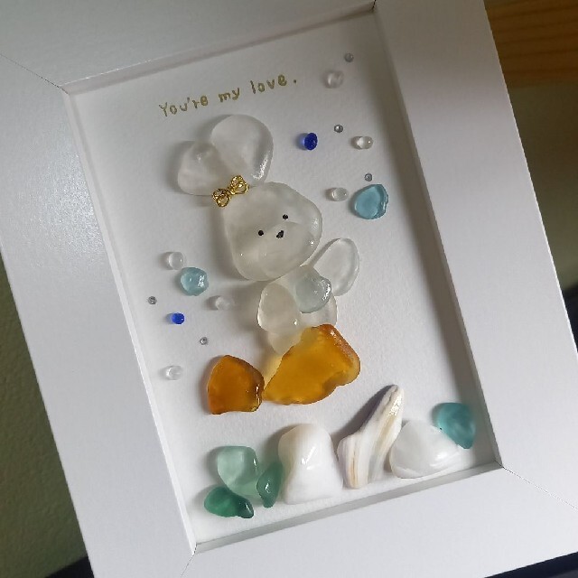 Halloweenくまちゃん♡Sea glass art - 通販 - pinehotel.info