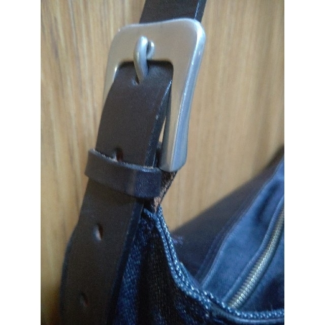 ★EXOTICA エキゾチカ レザー＆デニム ショルダーバック メンズのバッグ(ショルダーバッグ)の商品写真