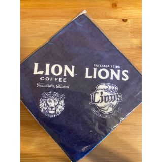 サイタマセイブライオンズ(埼玉西武ライオンズ)の西武ライオンズ　LION COFFEE コラボ　ハンドタオル(記念品/関連グッズ)