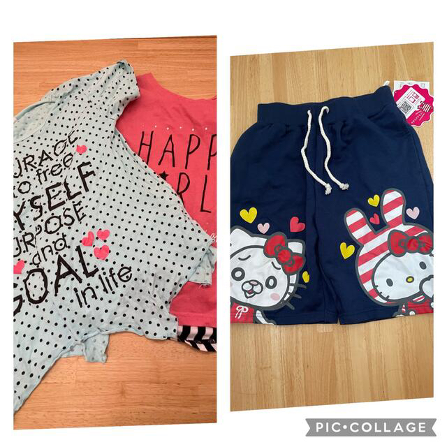 ありす様      半袖+半ズボンセット キッズ/ベビー/マタニティのキッズ服女の子用(90cm~)(Tシャツ/カットソー)の商品写真