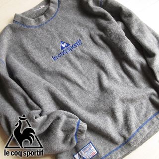 ルコックスポルティフ(le coq sportif)の未使用 Lサイズ ルコックスポルティフ フリースプルオーバー グレー(その他)