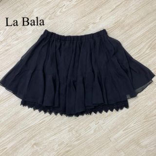 ラバーラ(la Bala)のla Bala スカパン ミニスカート キュロット　黒(ミニスカート)