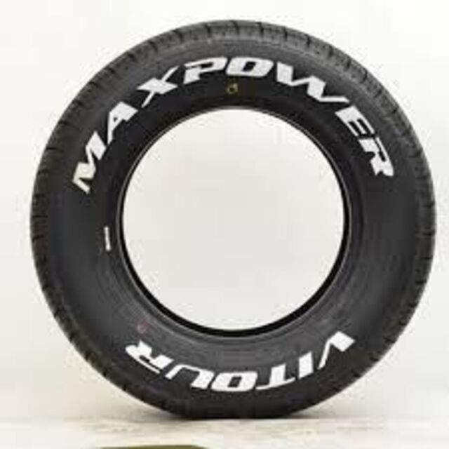 きれい 送料込み☆新品デカ文字ホワイトレタータイヤ☆165/70R12セット