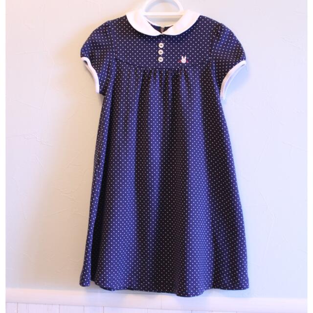 mikihouse(ミキハウス)の美品　ミキハウス　ワンピース　女児　110センチ キッズ/ベビー/マタニティのキッズ服女の子用(90cm~)(ワンピース)の商品写真