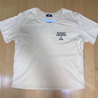 ロデオクラウンズ(RODEO CROWNS)のロデオクラウンズ Tシャツ 半袖 ベージュ(Tシャツ(半袖/袖なし))