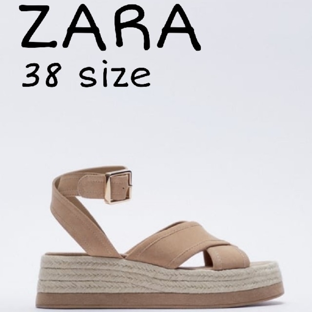 ZARA ウェッジサンダル 37サイズ