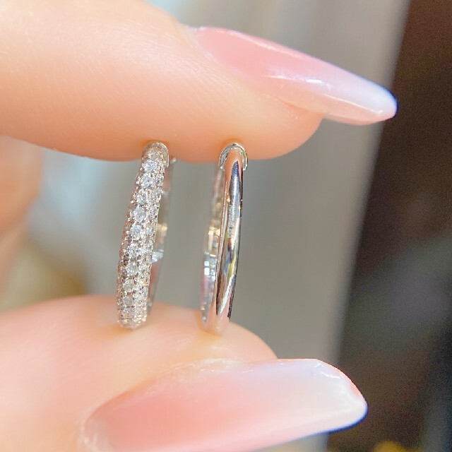 天然ダイヤモンドピアス0.5ct　k18