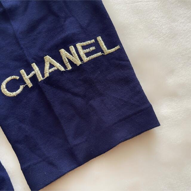 CHANEL(シャネル)の超美品  シャネル  ロゴ刺繍  7分袖Tシャツ  レーヨン混  ゆったり レディースのトップス(Tシャツ(長袖/七分))の商品写真