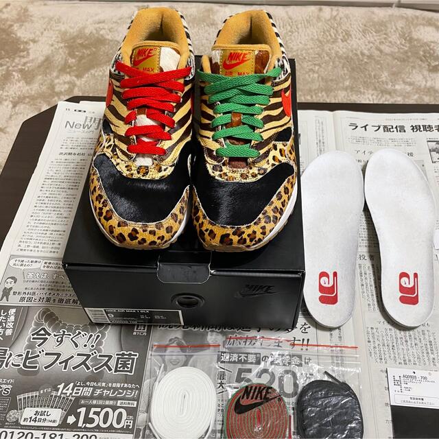 atmos×NIKE AIR MAX 1 DLX ANIMALPACK 27cm