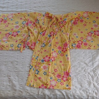 女の子　130 簡単浴衣(甚平/浴衣)