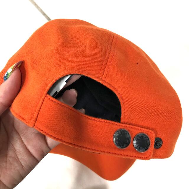 Hermes(エルメス)のHERMES キャップ帽子　オレンジ レディースの帽子(キャップ)の商品写真