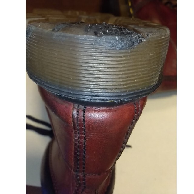 Dr.Martens(ドクターマーチン)のレア　ヴィンテージ　イングランド製ドクターマーチン赤茶色　UK9 27.5 メンズの靴/シューズ(ブーツ)の商品写真