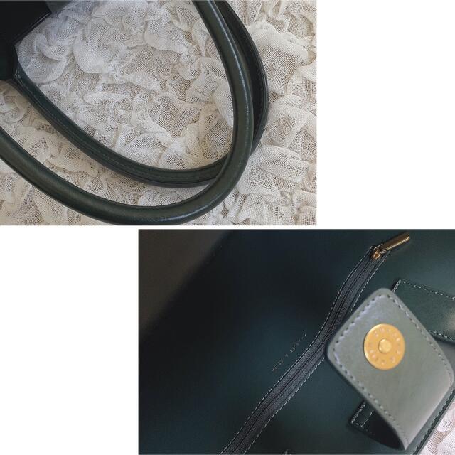 美品 CHARLES & KEITH 2way ショルダーバッグ トート 保存袋