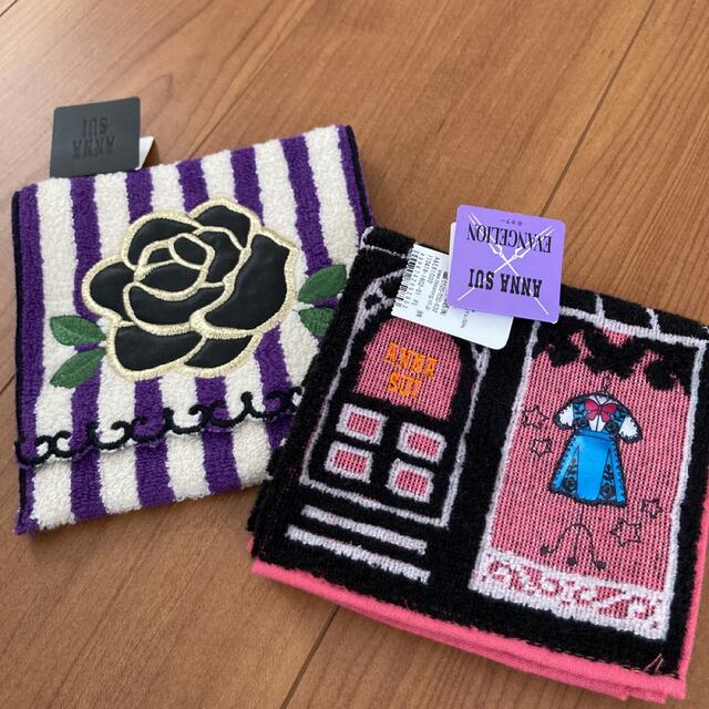 ANNA SUI(アナスイ)のアナスイ　ポケットハンカチ　と　エヴァンゲリオン　ハンカチ レディースのファッション小物(ハンカチ)の商品写真